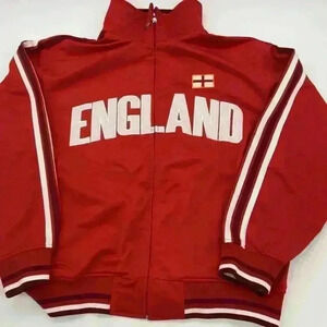 FUTBOL BRAND “ENGLAND” WORLD TEAM RED WARM UP JACKET SIZE XL